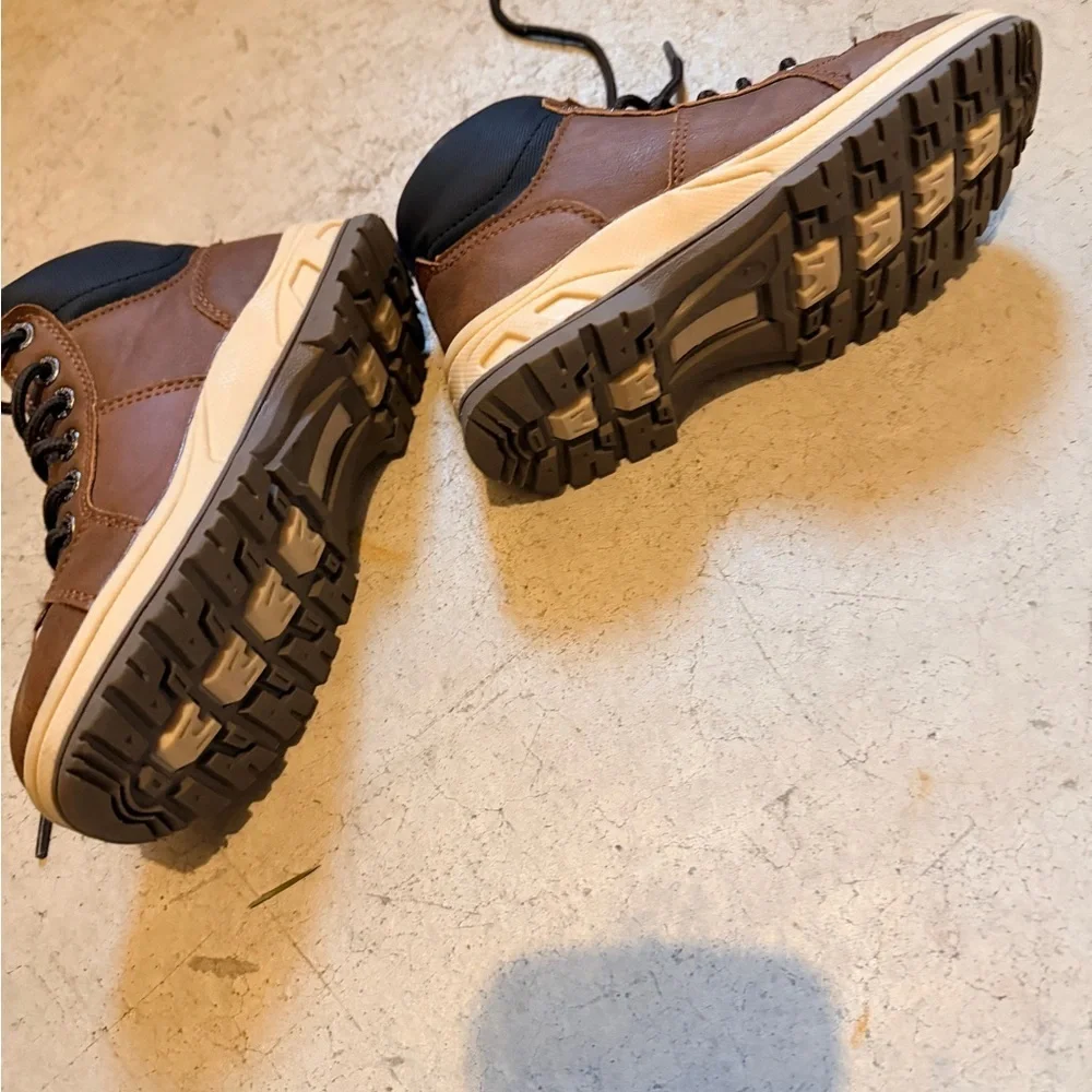 Nautica Brown and Black Kids Boots